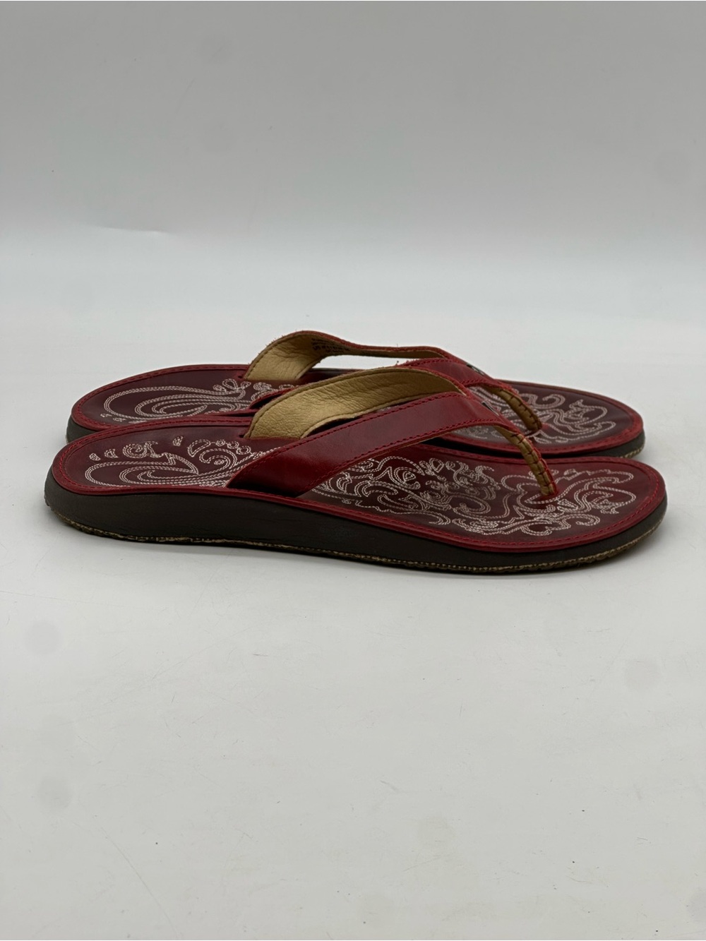 OluKai Paniolo  Leather Sandals. Size 8